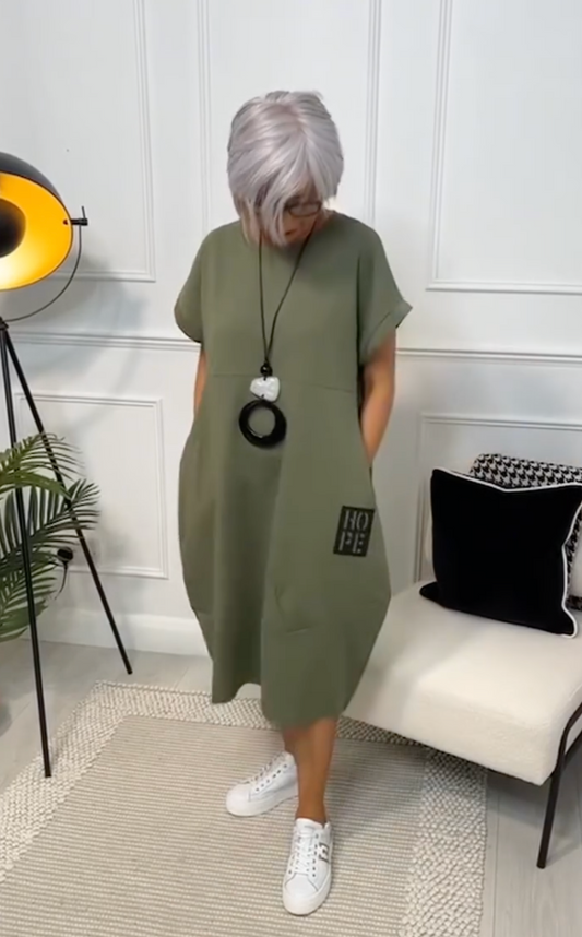 Zuzanna | Zwiewna letnia sukienka z okrągłym dekoltem